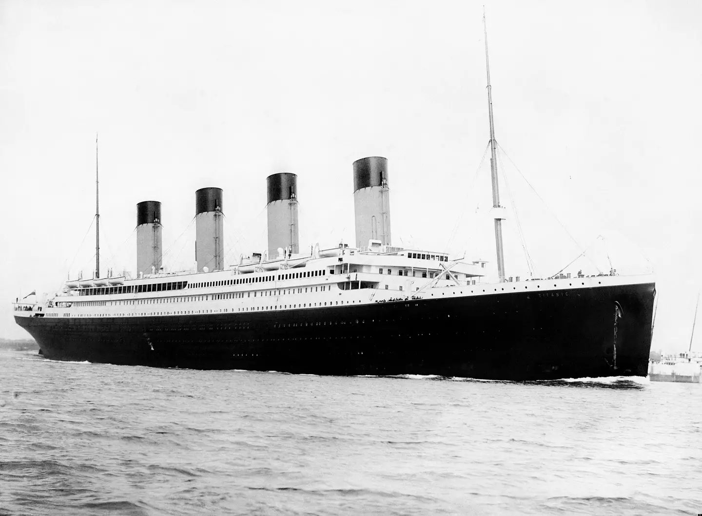 The Titanic set sail from England on 10 April, 1912.