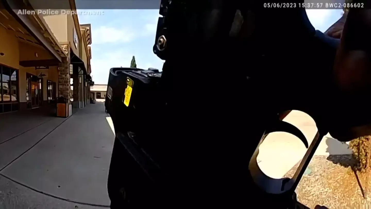 A police officer raced towards gunshots to deal with a mass shooter(Allen Police Department)