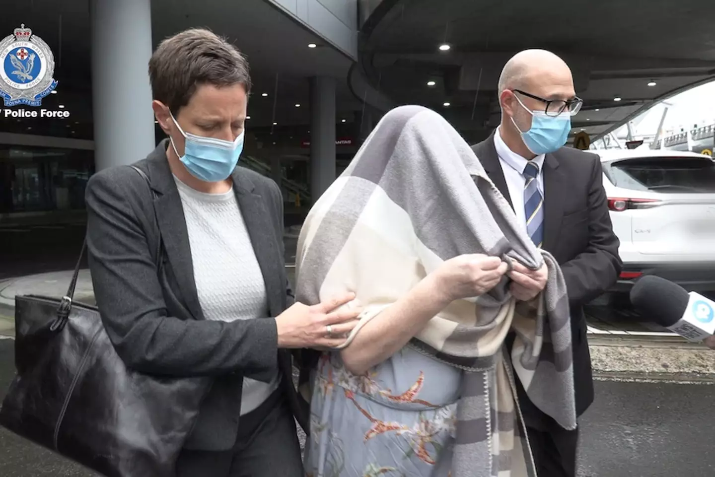 The woman was extradited to Sydney escorted by police officers (NSW Police)