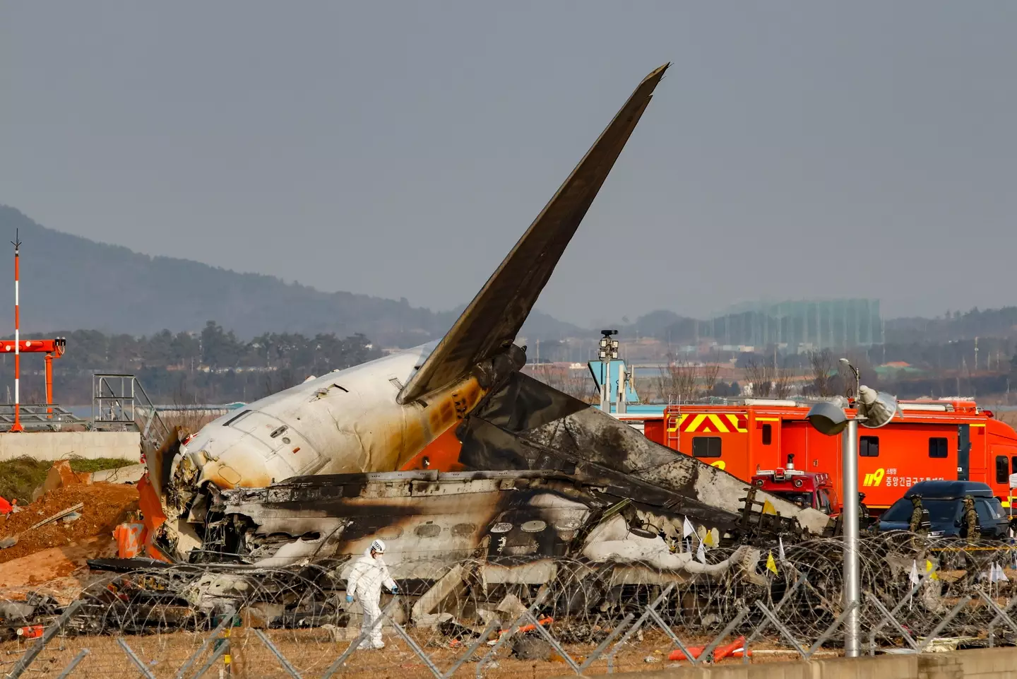 The South Korea plane crash is the worst ever domestic civil aviation disaster (Chris Jung/NurPhoto via Getty Images)
