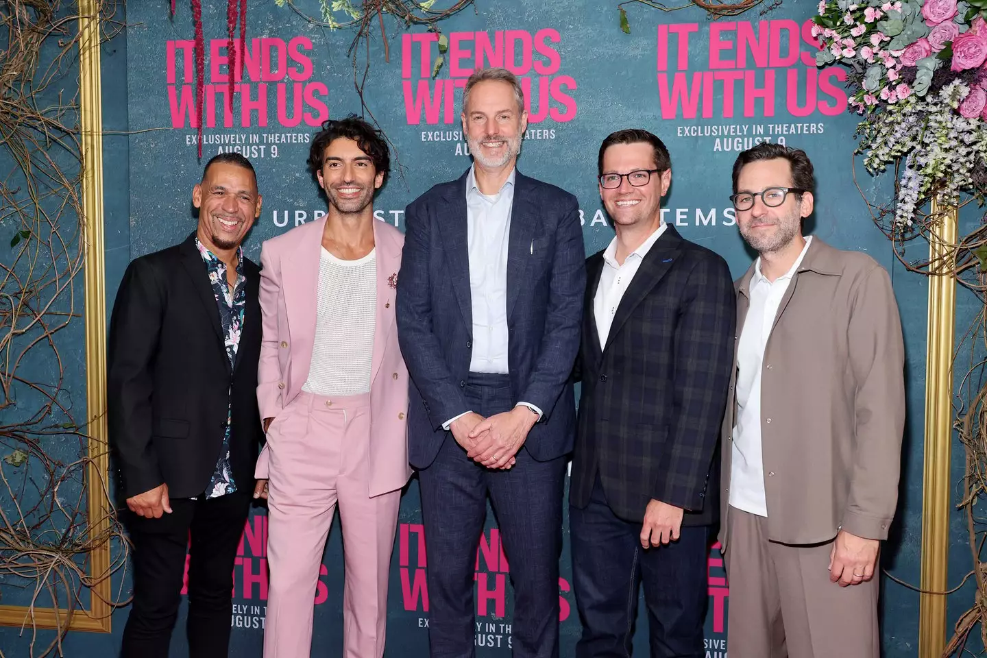 Steve Sarowitz (middle) with Justin Baldoni at the 'It Ends With Us' premiere (Cindy Ord/Getty Images)