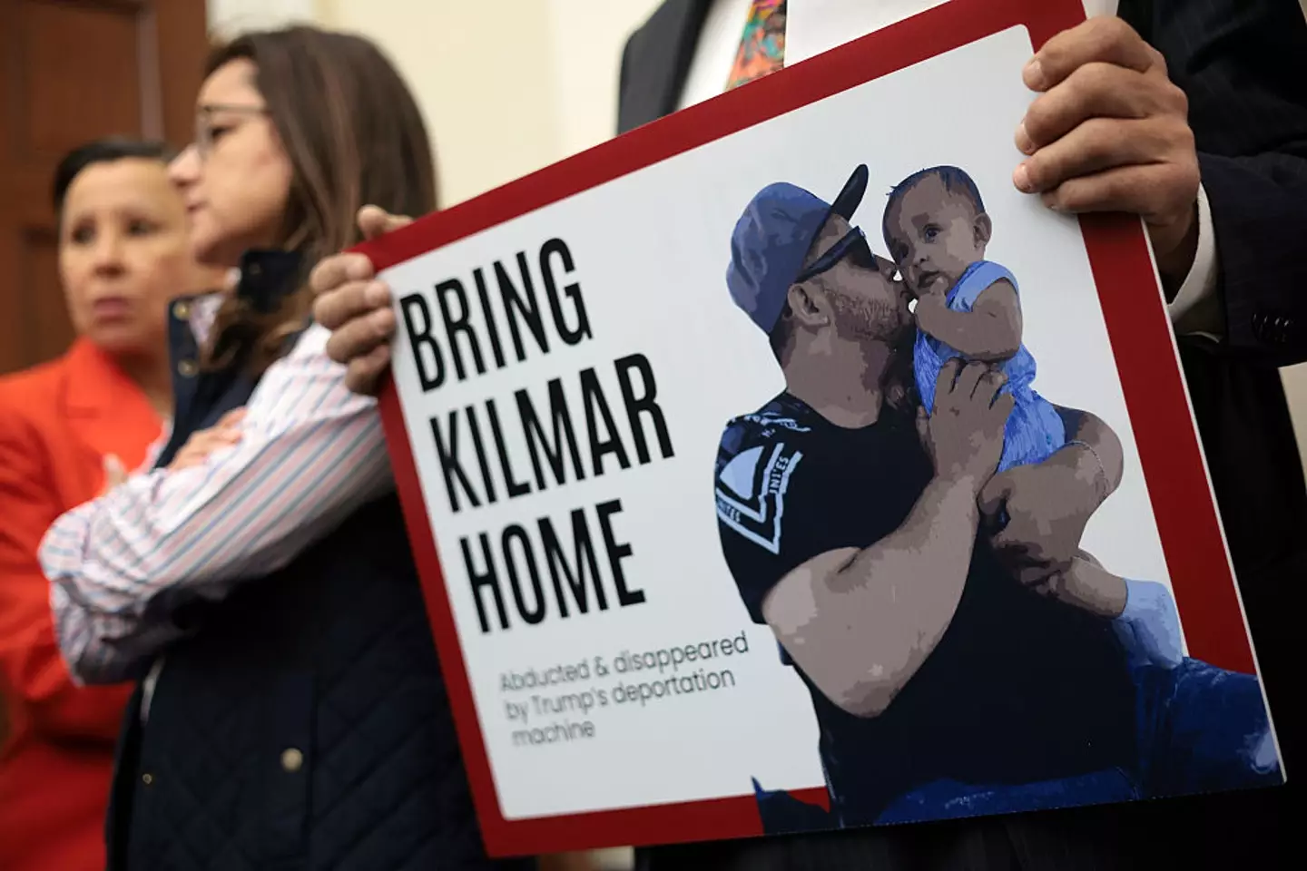 Abrego Garcia claimed he suffered from abuse in the prison (Alex Wong/Getty Images)
