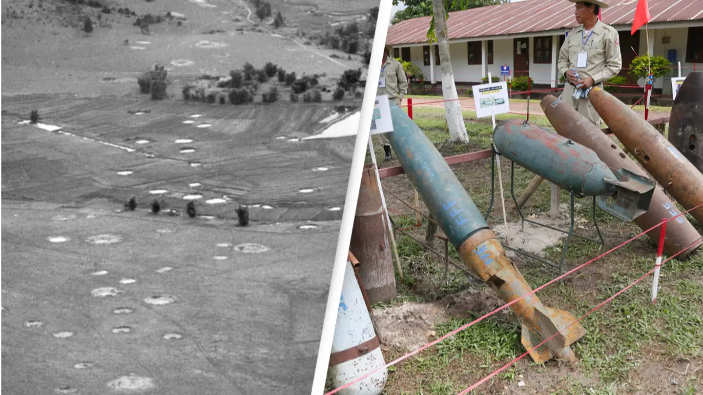 Most bombed country in history had an average of 55 bombs dropped per minute over 9 years