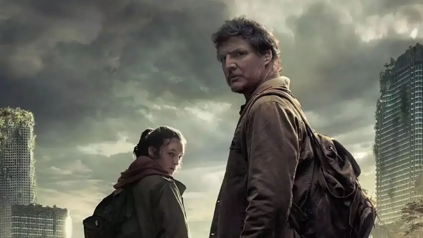 Pedro Pascal and Ellie Ramsay as Joel and Ellie.