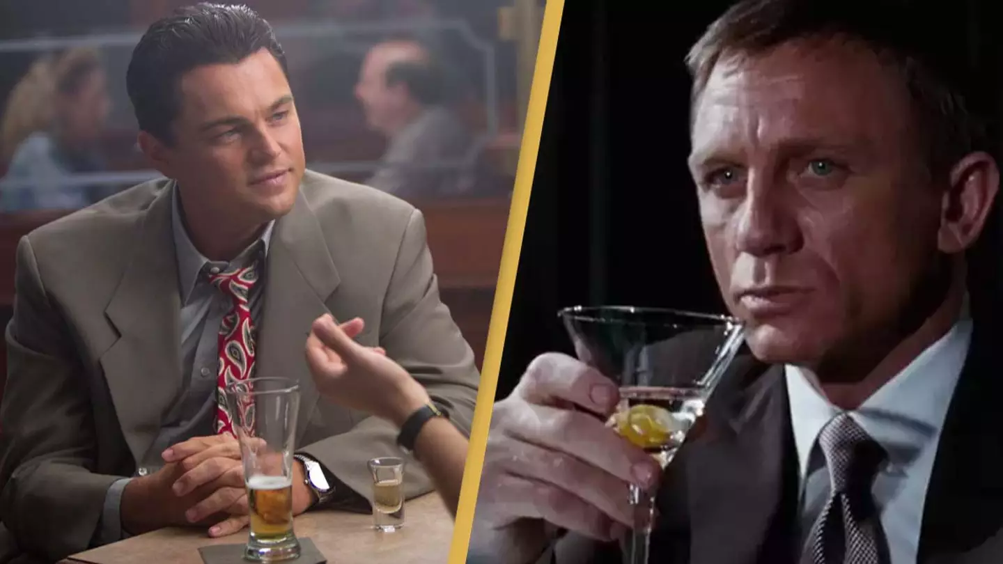 What actors are actually drinking instead of alcohol in Hollywood films