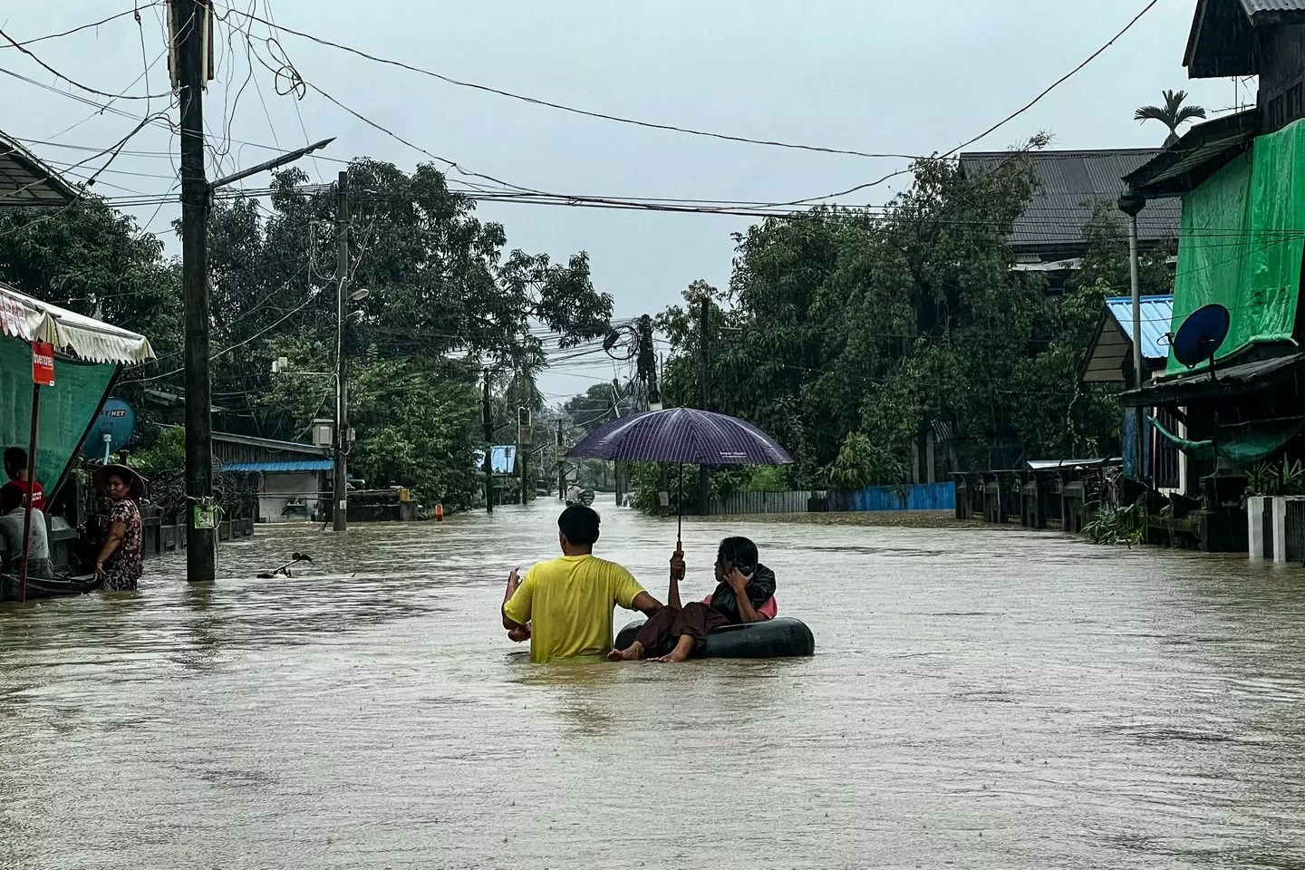 Southern Myanmar is currently experiencing extreme flooding.