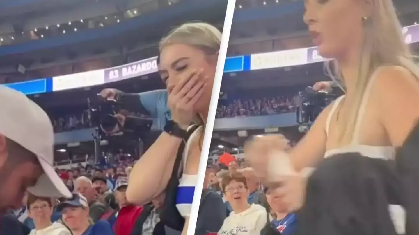 Man slapped after proposing with gummy ring at MLB baseball game