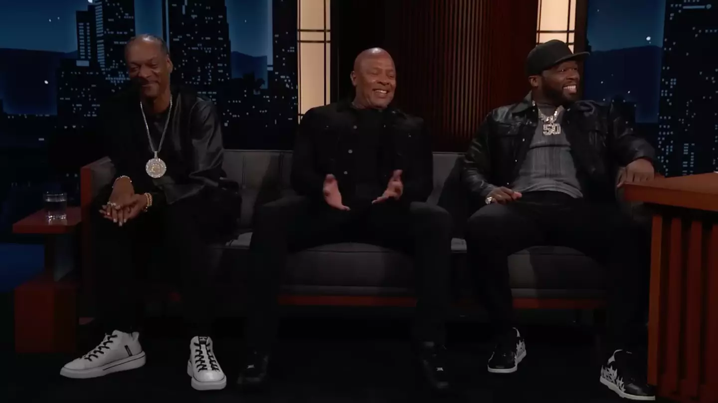 Dre was joined by Snoop Dogg and 50 Cent.