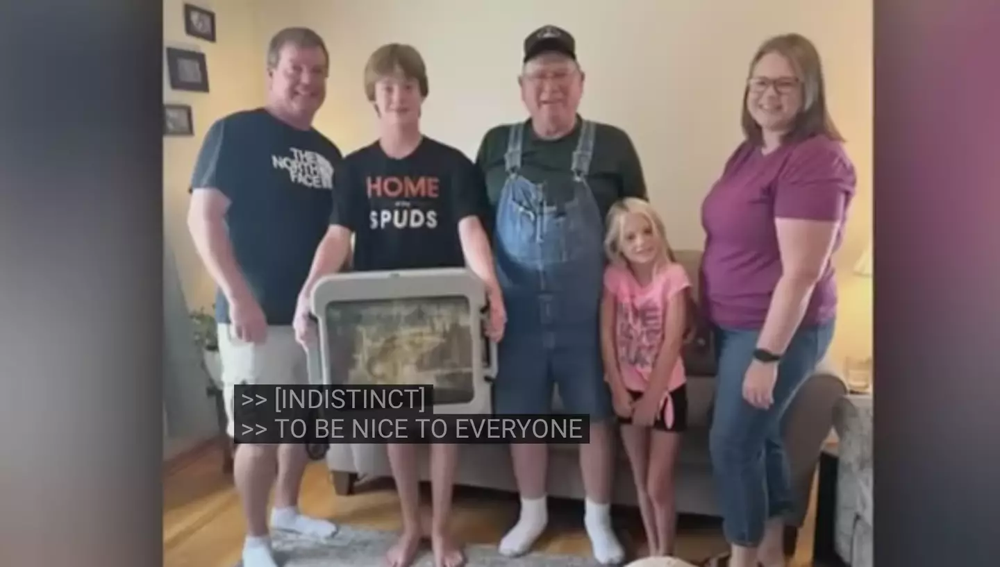 Jim gave the teen a custom cooler.