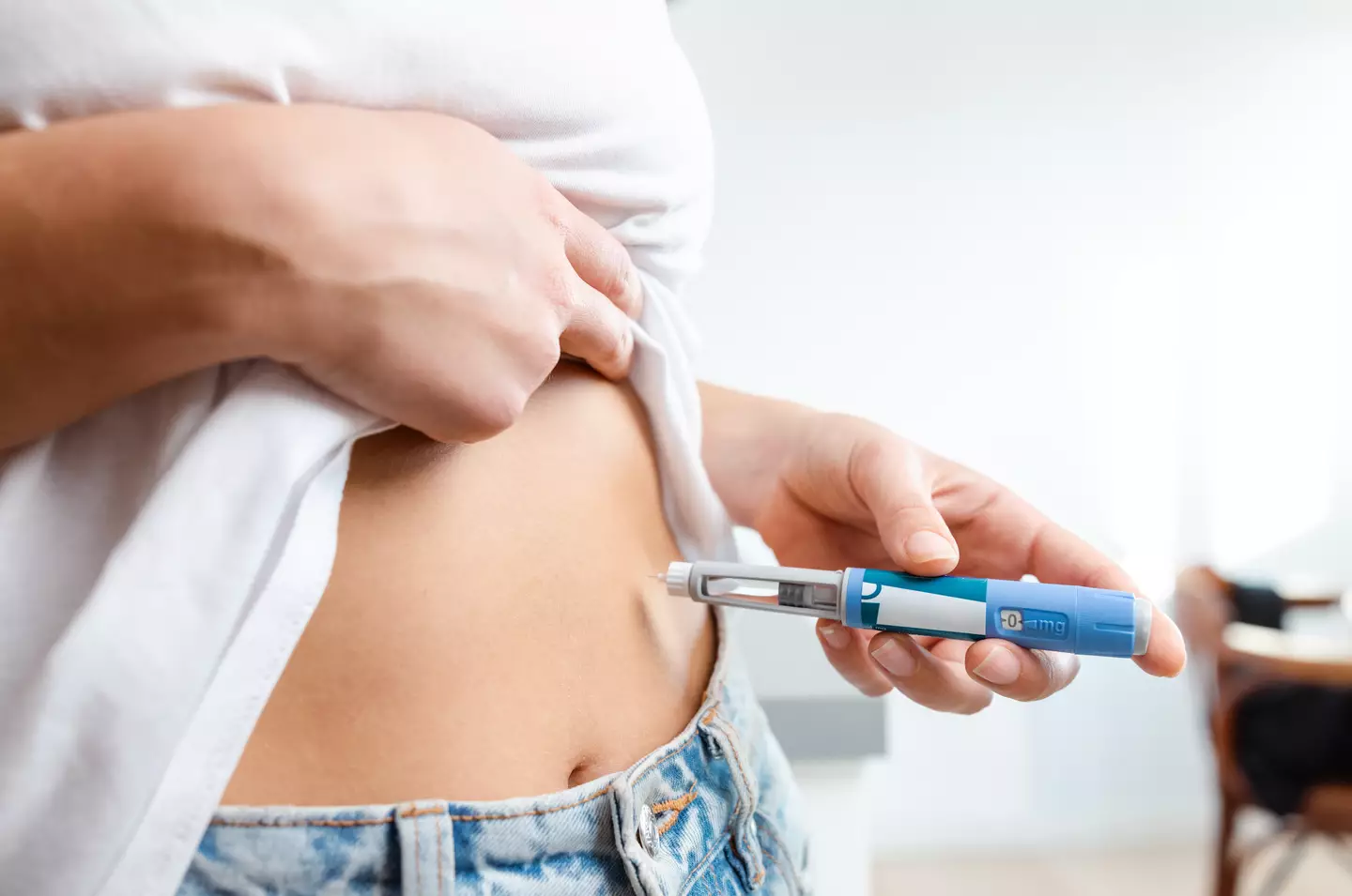 A woman has spoken about the positives after getting on a weight loss drug (Getty Stock Image)