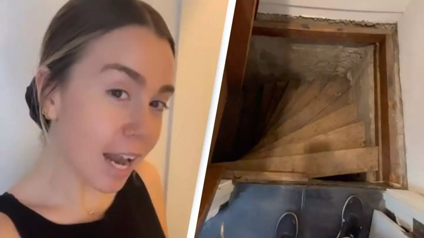 Woman told to ‘call in professionals’ after discovering stairs under floor in house she’s lived in for 3 years