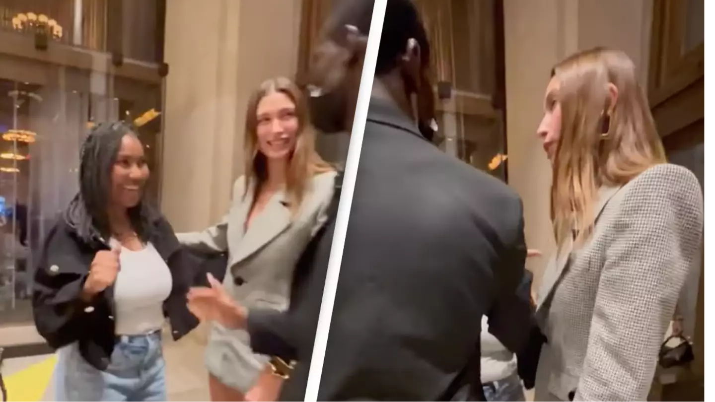 Hailey Bieber Defends Fan After Security Guard Tries To Stop Them