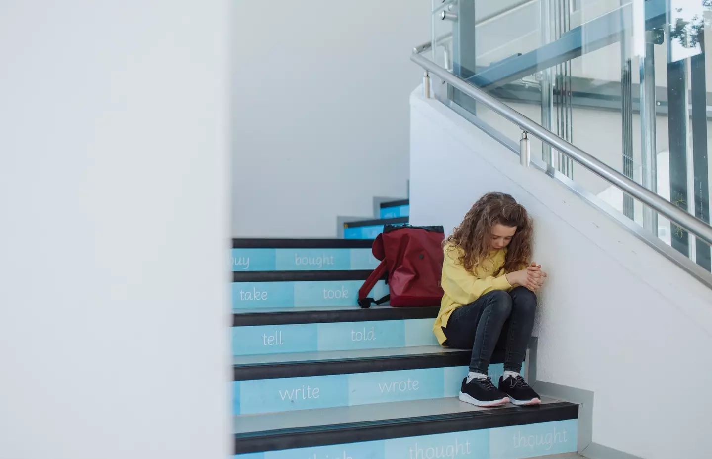 She said that her daughter had been bulled over her name (stock image). (Halfpoint Images / Getty)