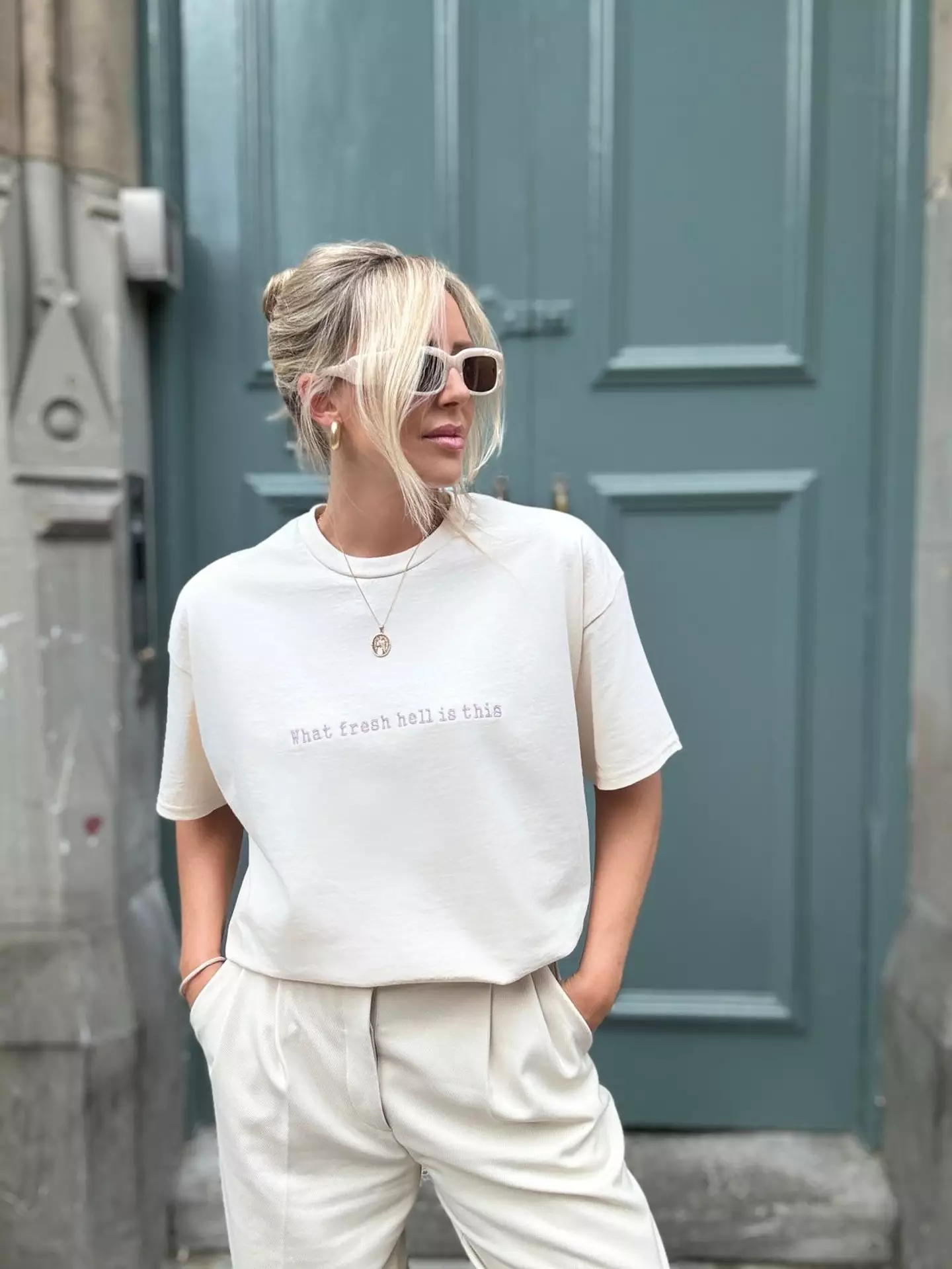 Amy, a former fashion buyer, has created her own clothing brand to help pay for surgery (PA Real Life)