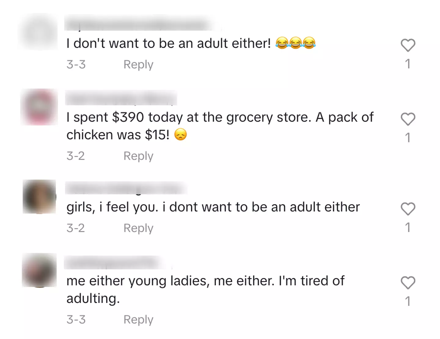 Many people related to the girls' feelings. (TikTok)