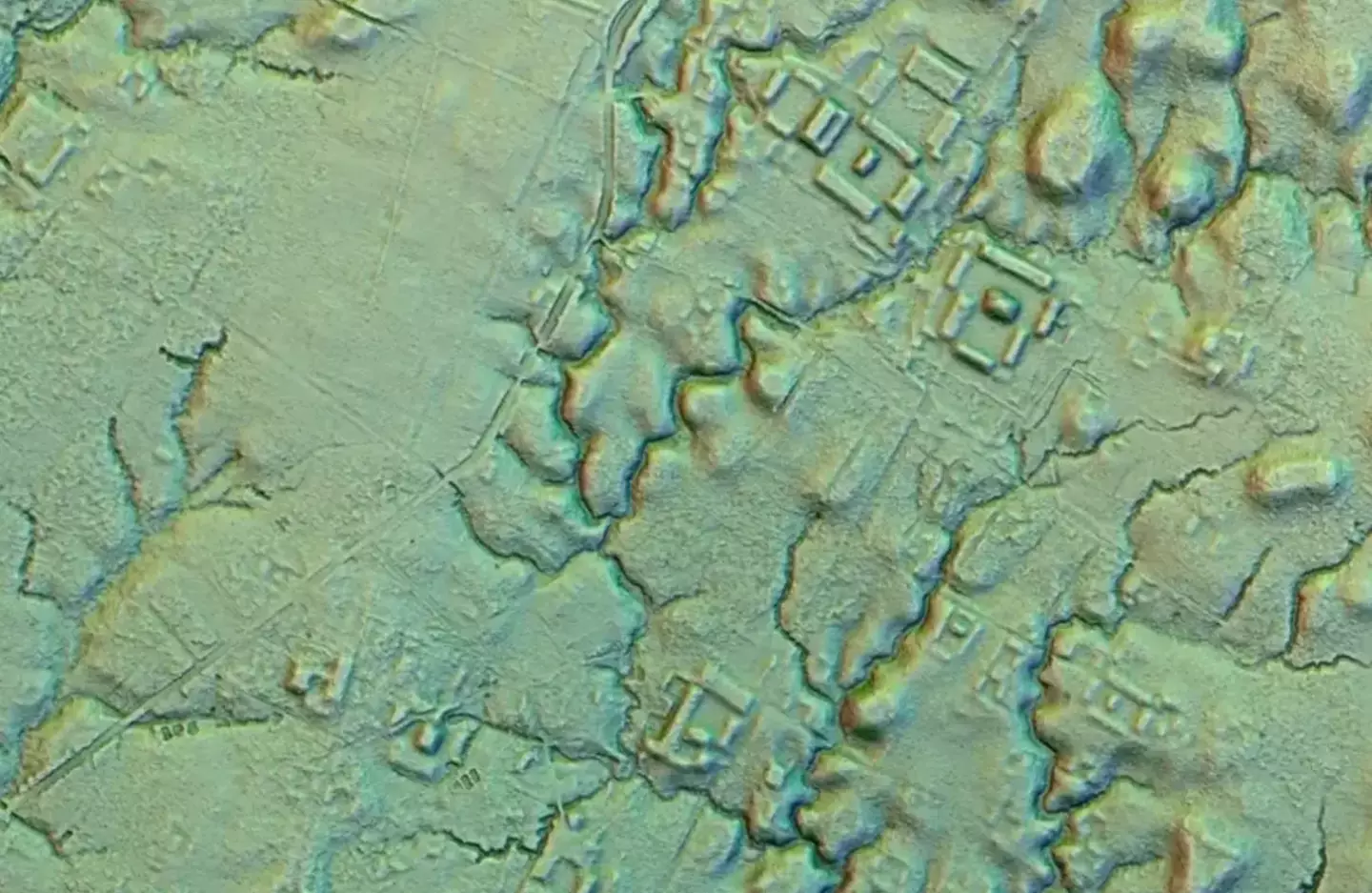 Researchers used laser sensors to spot the cities.