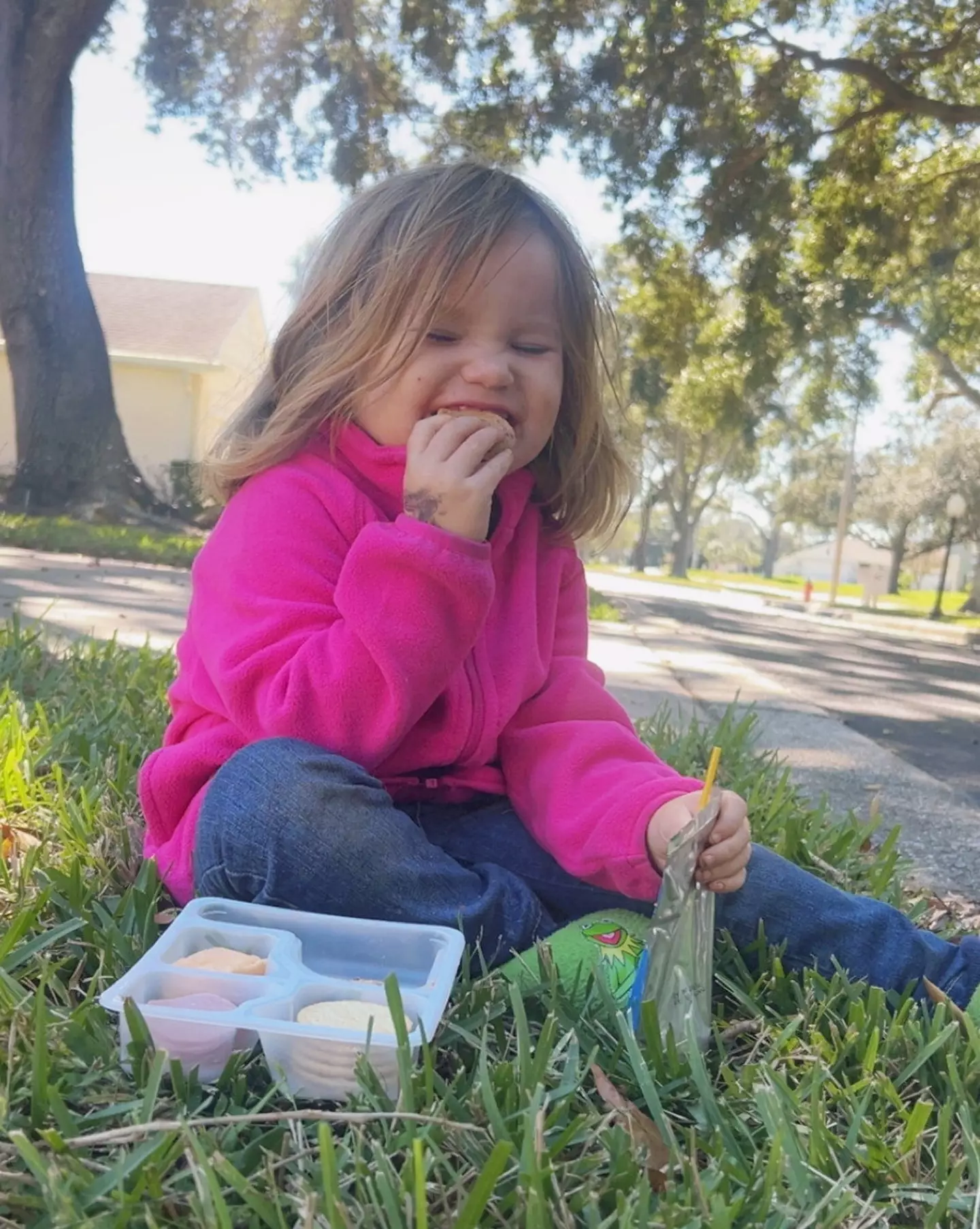 The toddler became unwell during Thanksgiving last year (SWNS)