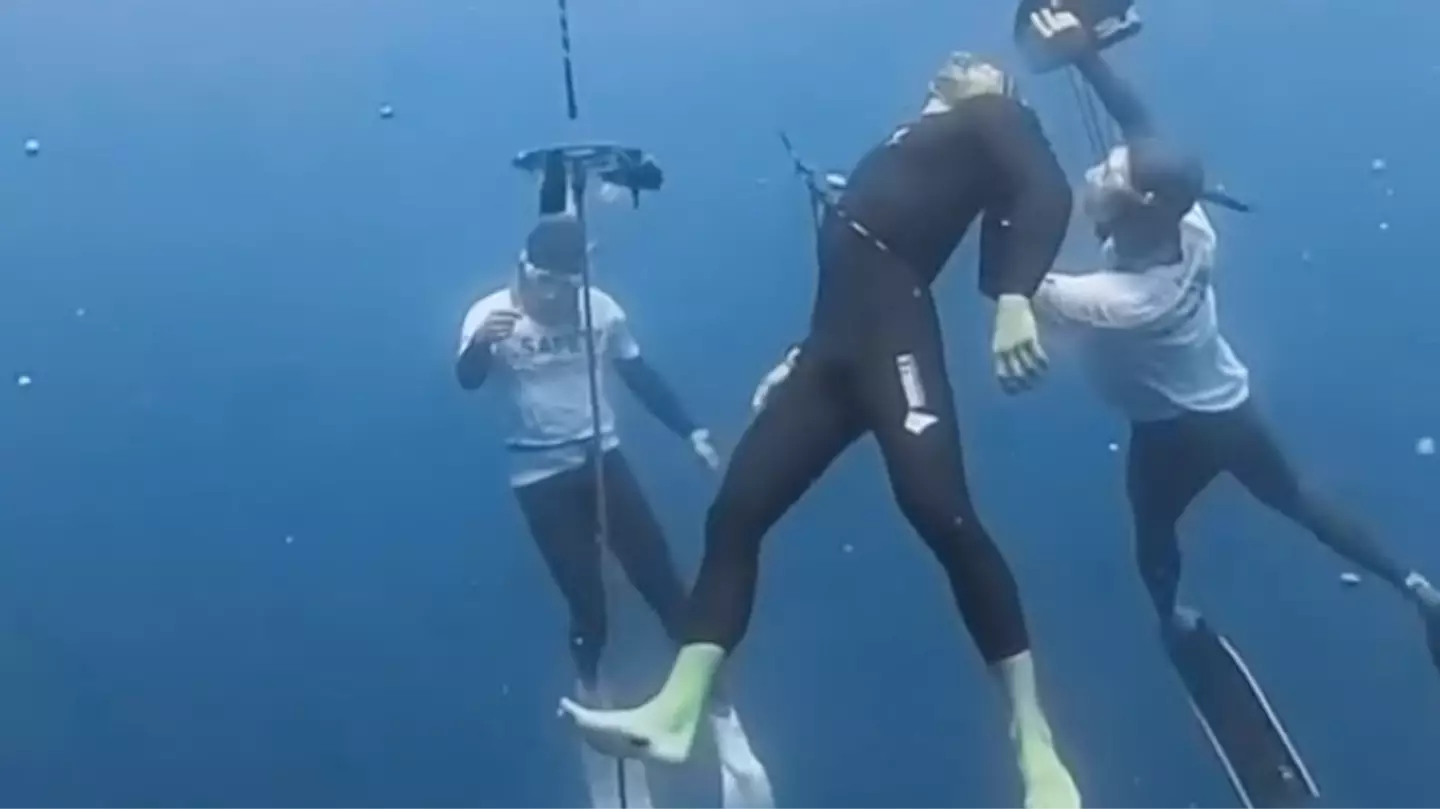 People genuinely mind-blown after learning how long man held his breath underwater for in ‘insane’ world record
