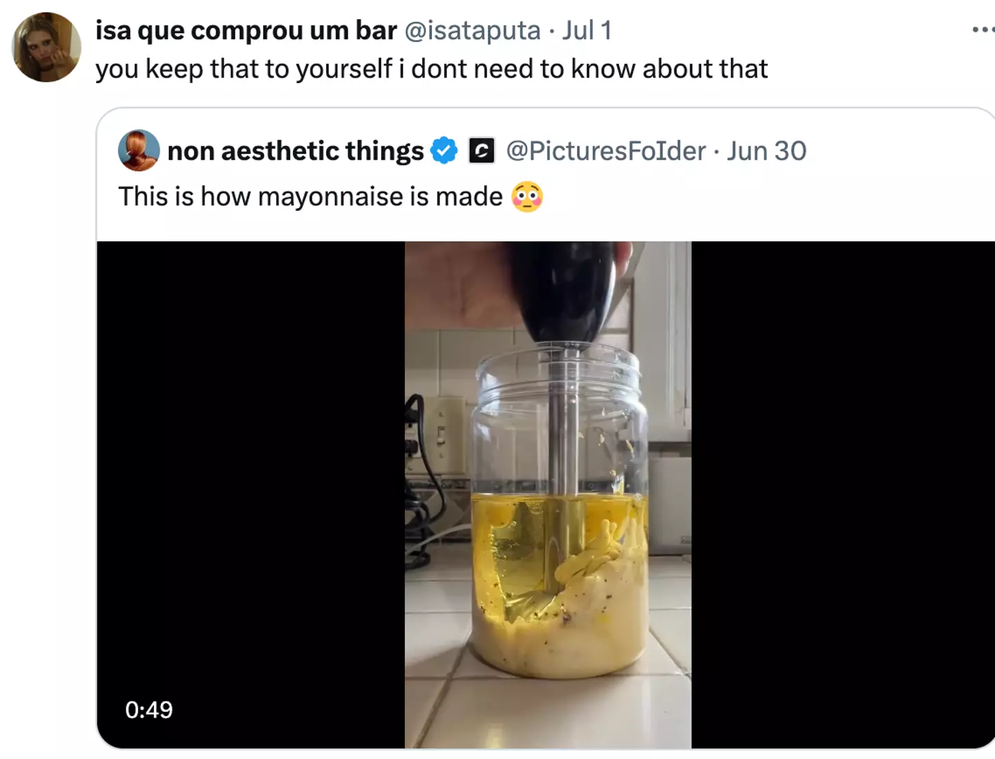 Mayo or no mayo? (X)