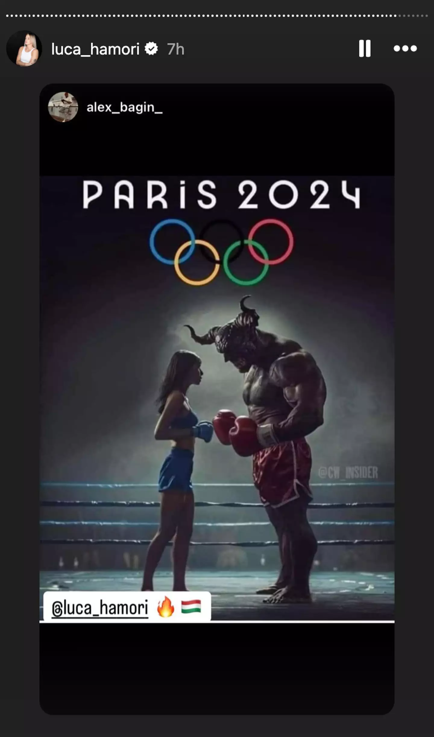 Many have noted how offensive the post is. (Instagram/ @luca_hamori)