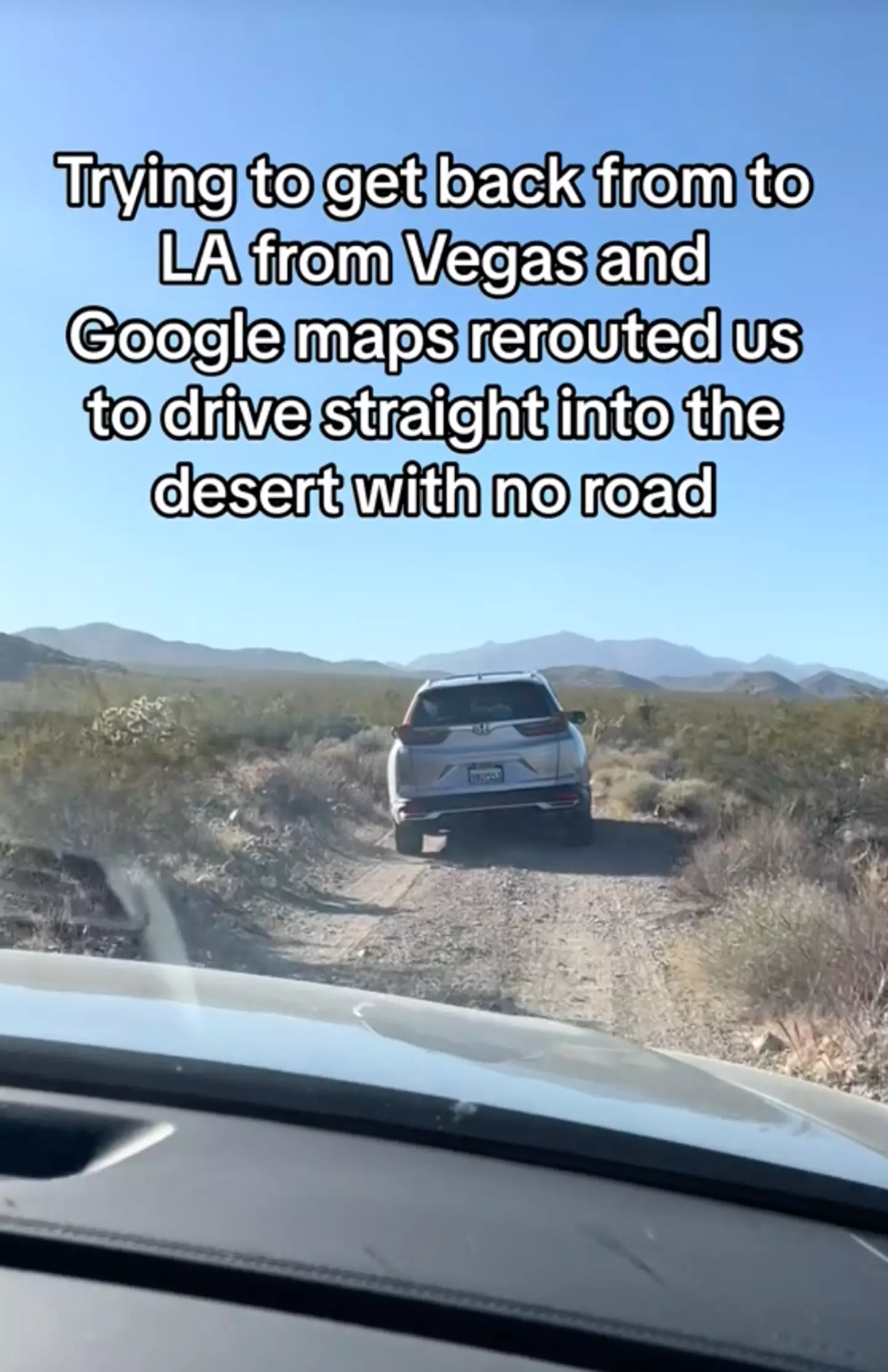 The TikToker uploaded a video showing a stream of cars heading in the same direction.