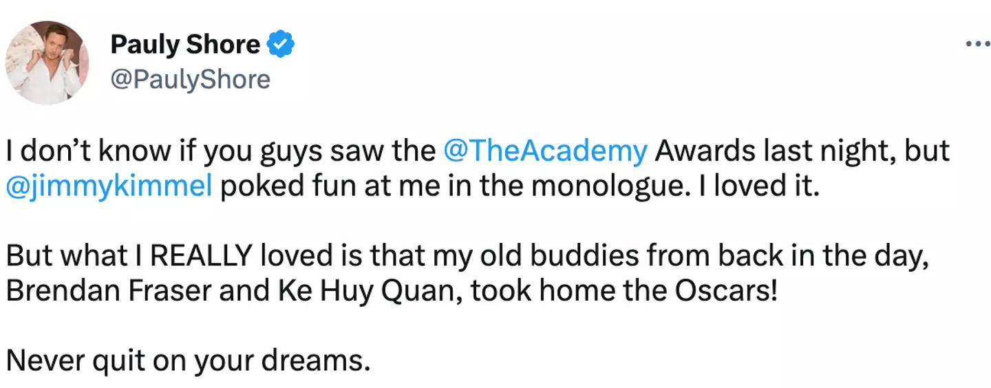 The actor was delighted for his former co-stars.