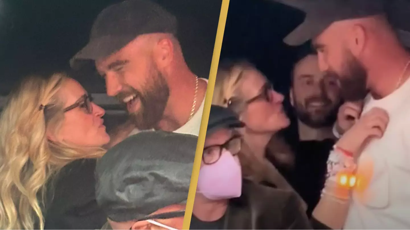 Lip reader 'reveals' what Julia Roberts said to Travis Kelce in ‘weird’ moment at Eras Tour
