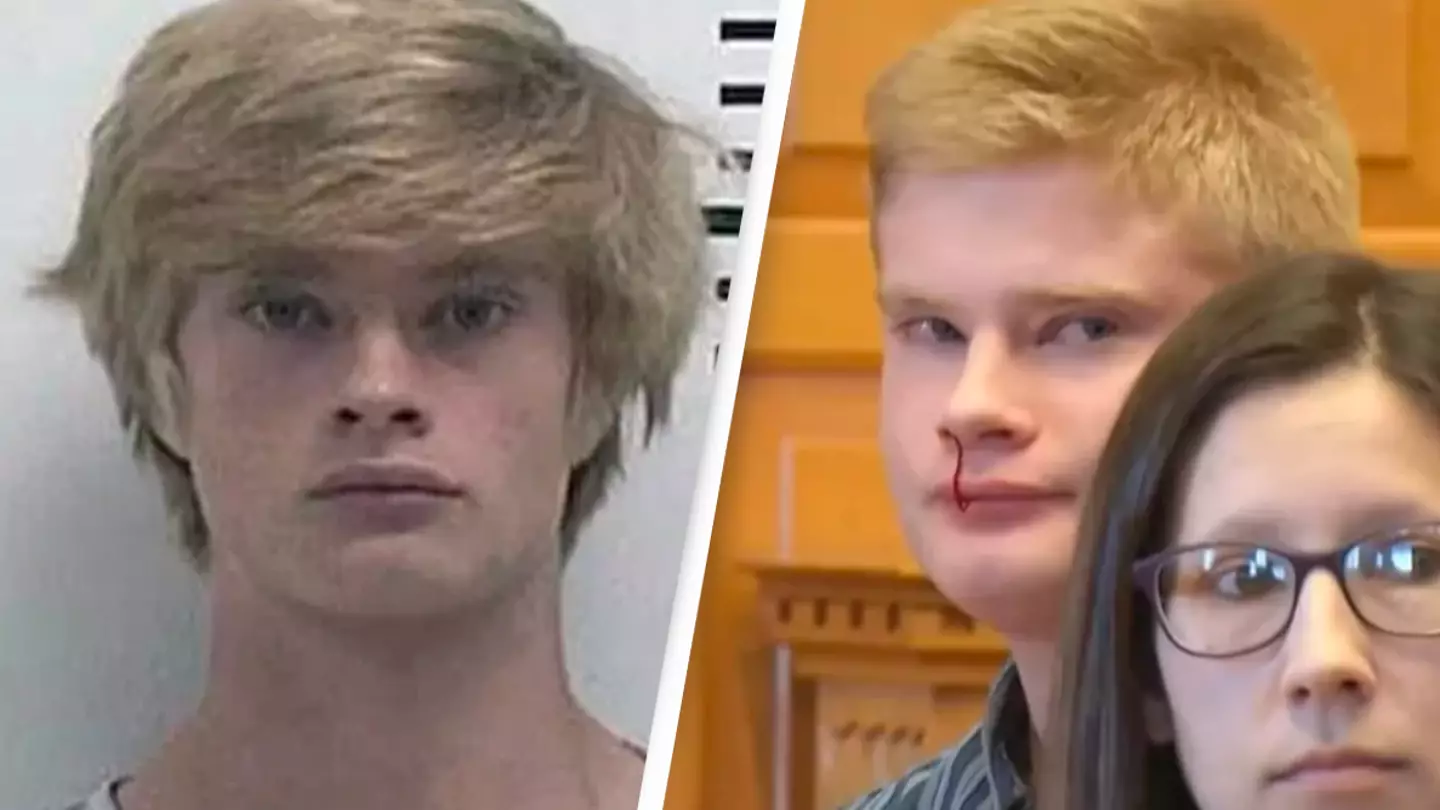 Teen who beat teacher to death gets bloody nose as he’s sentenced to life