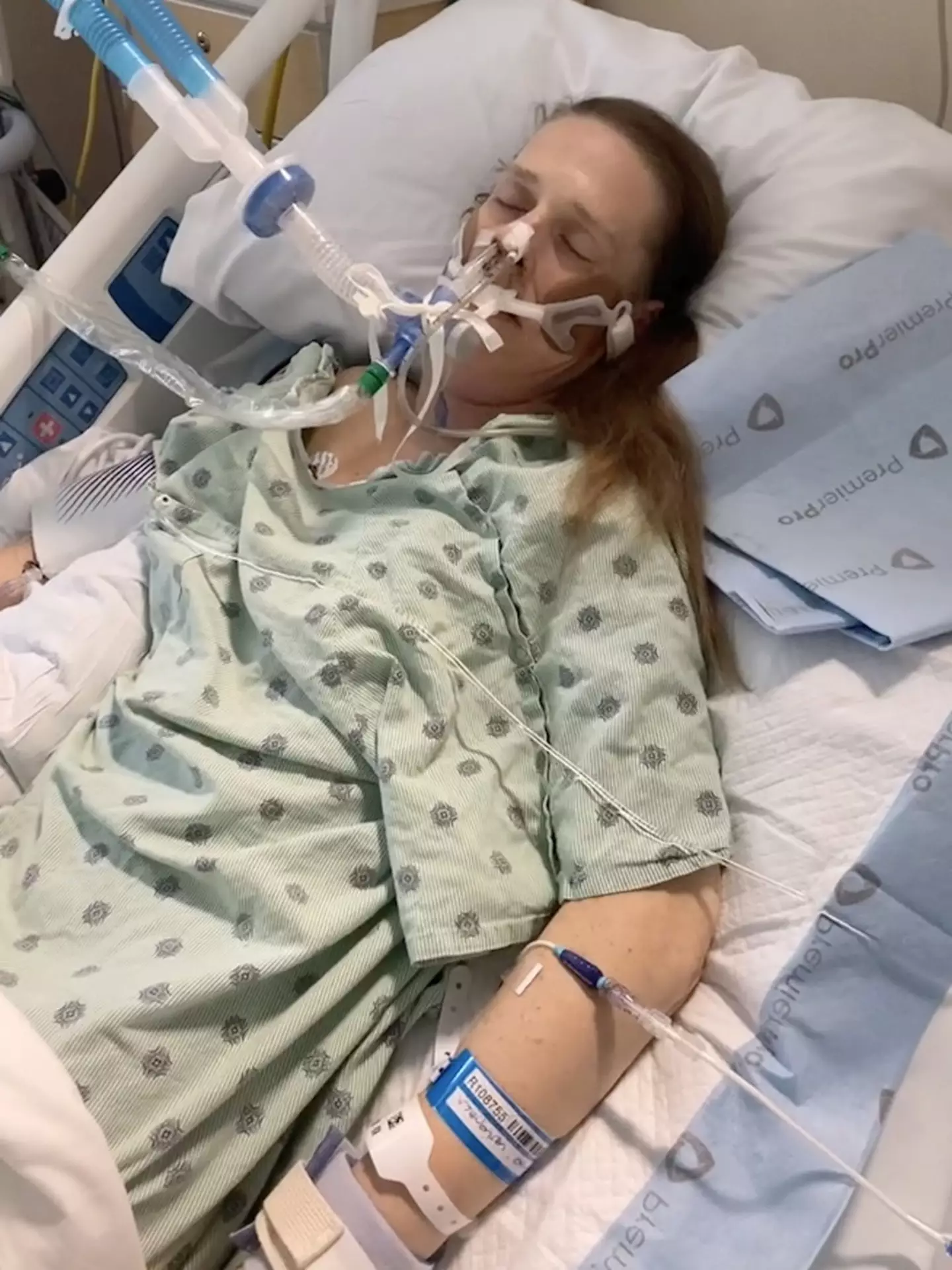 The accident resulted in Erin being placed on life support.