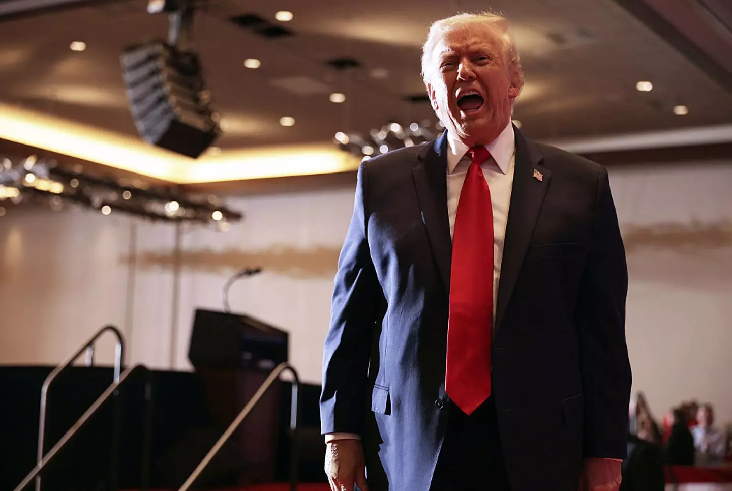 Donald Trump has been firing back at reporters recently (Alex Wong/Getty Images)