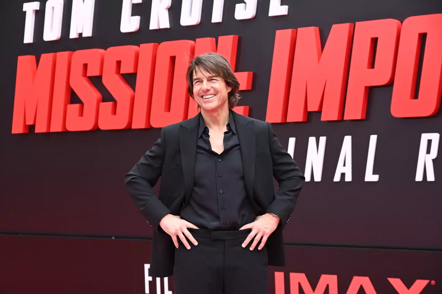 Cruise spoke about his hopes for the Mission Impossible film ahead of the question that made him stumble (Bryan Bedder/Getty Images for Paramount Pictures)