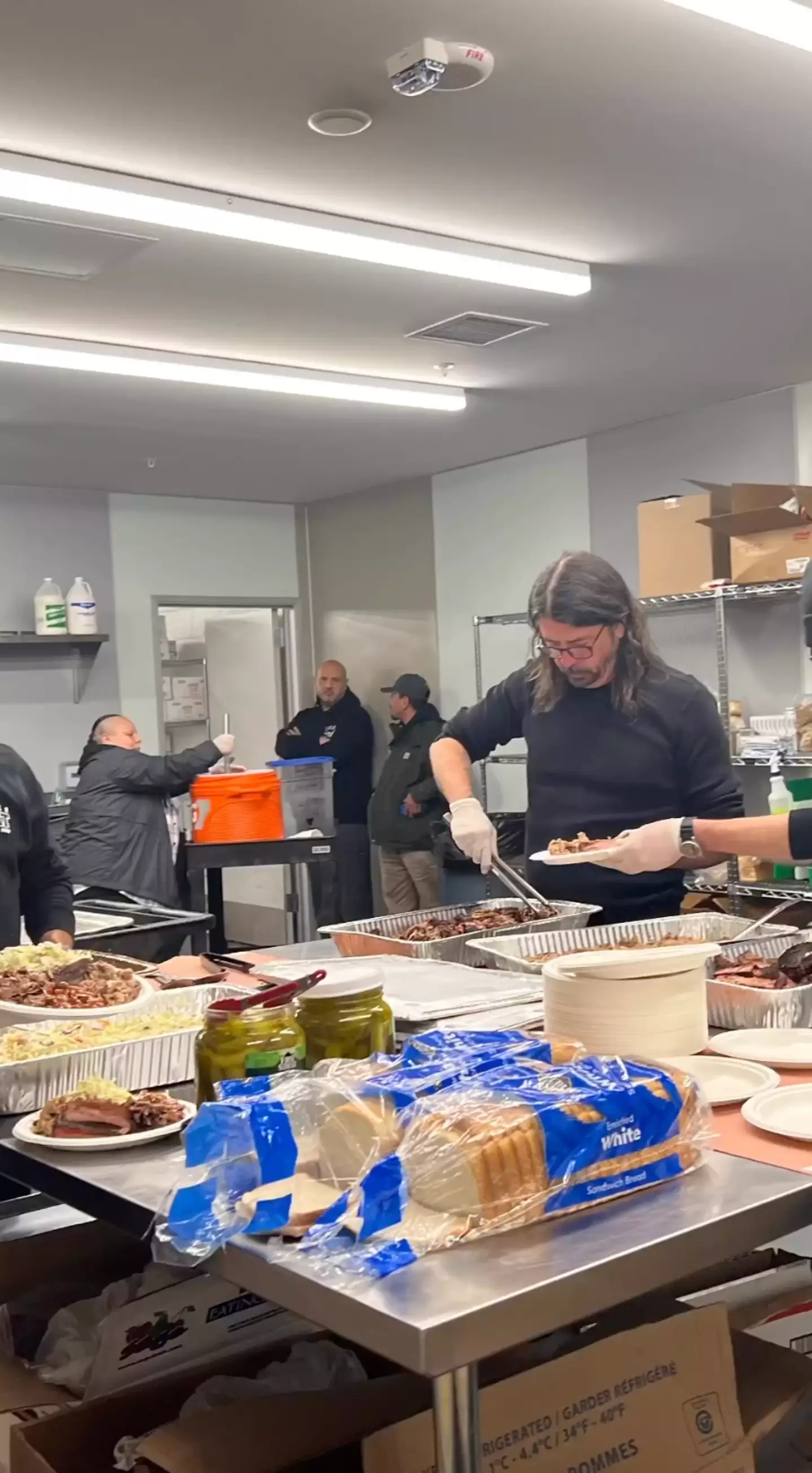 The feast helped to feed nearly 500 homeless people.