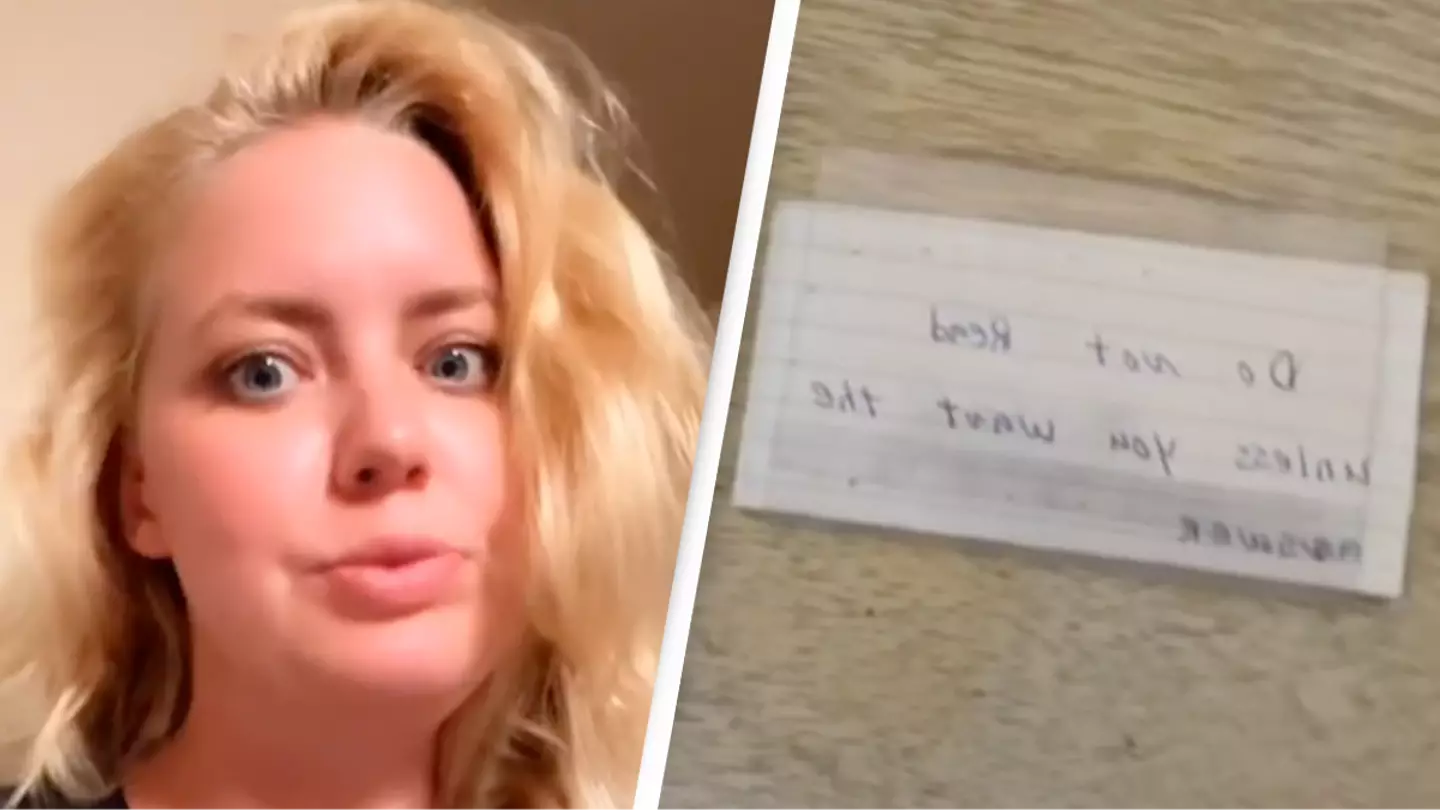 Woman finds 'ominous note' written by her father before his death and is shocked at what's inside