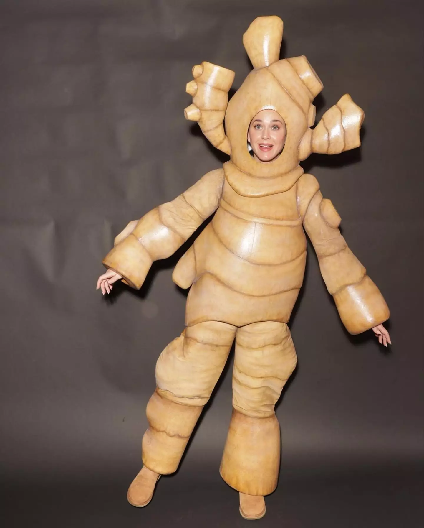Katy Perry's new costume is causing a stir on social media.
