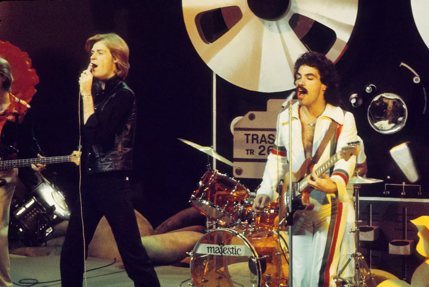 Hall and Oates pictured performing together in 1975.