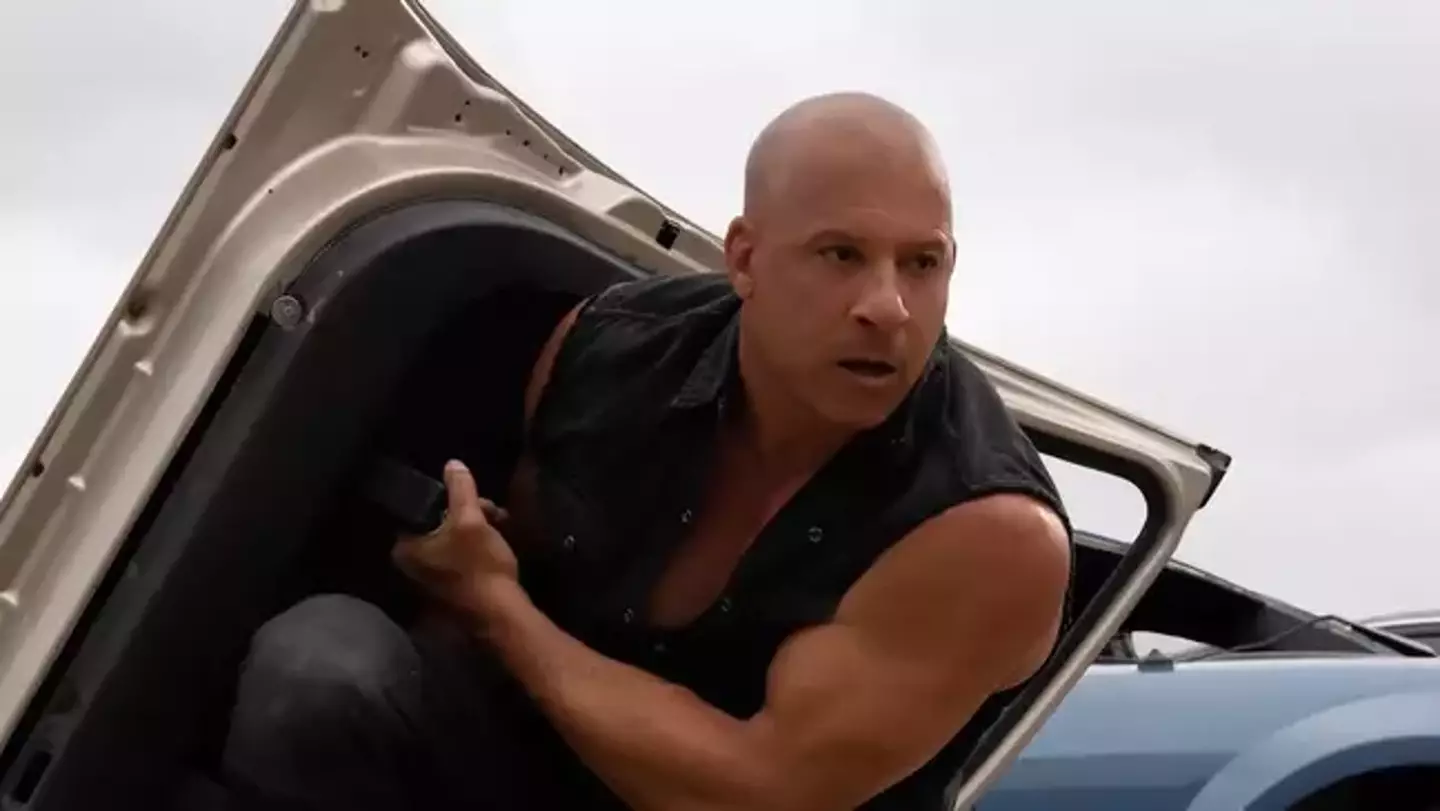 For all of Fast X's massive budget they couldn't hire someone to carry Vin Diesel's car doors for him.