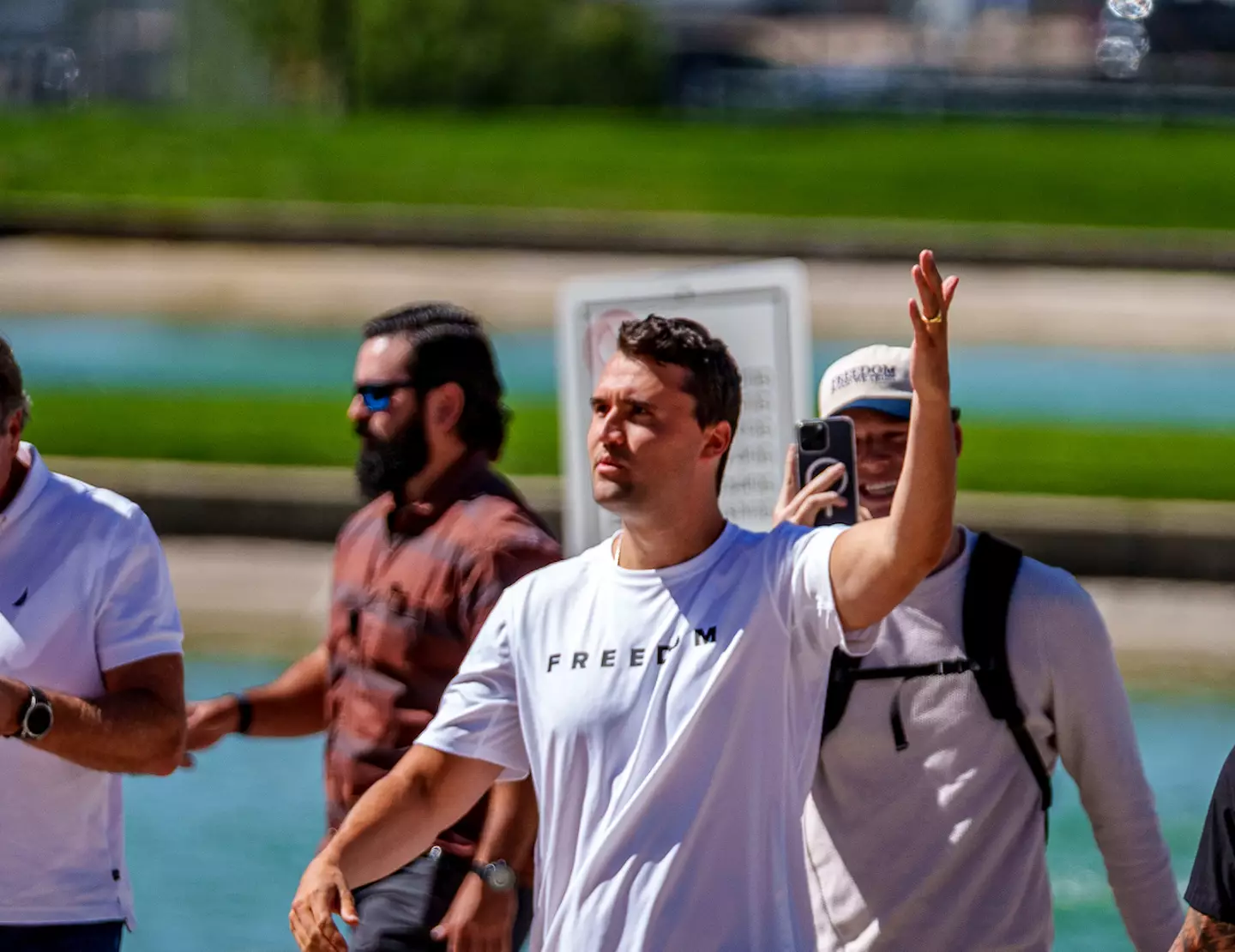 Charlie Kirk was shot at an event at Utah Valley University (Trent Nelson/The Salt Lake Tribune/Getty Images)