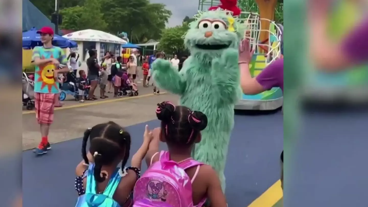 A video showing a character appearing to snub two black children went viral.