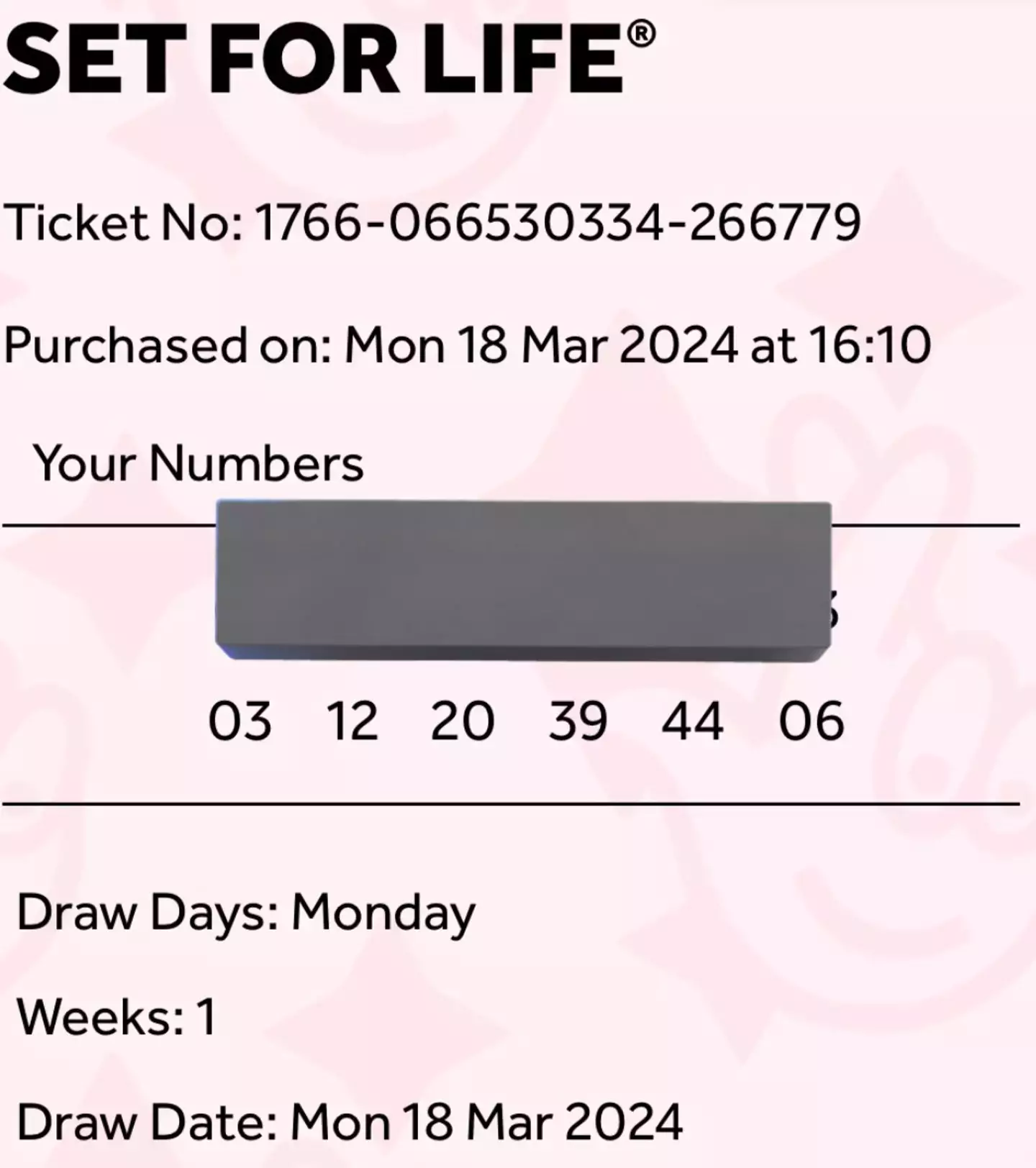 Another woman was just inches away from becoming a winner.