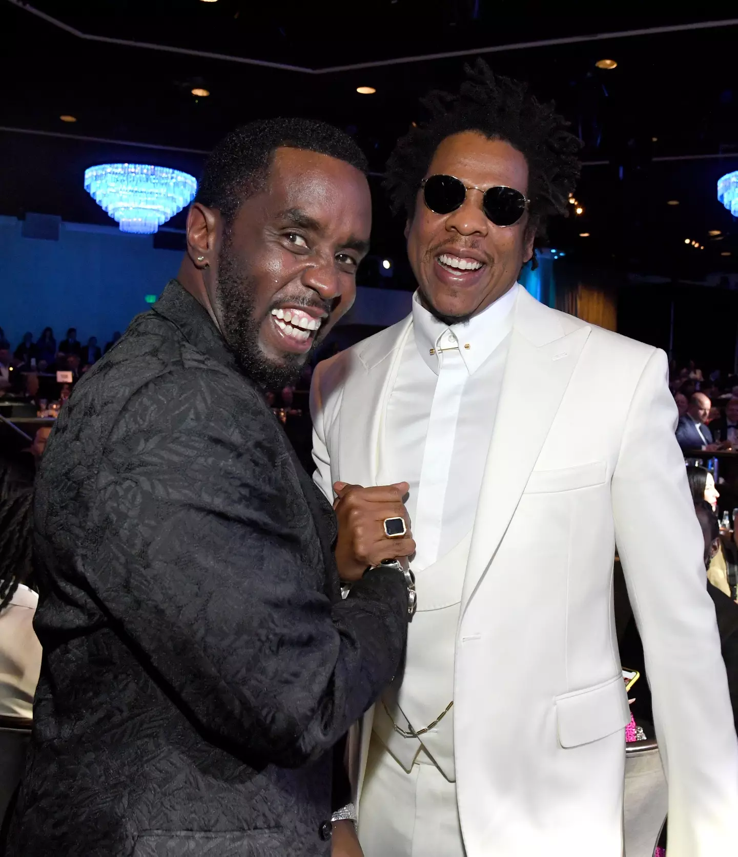 Jay-Z and Diddy pictured together in 2020 (Kevin Mazur/Getty Images for The Recording Academy)