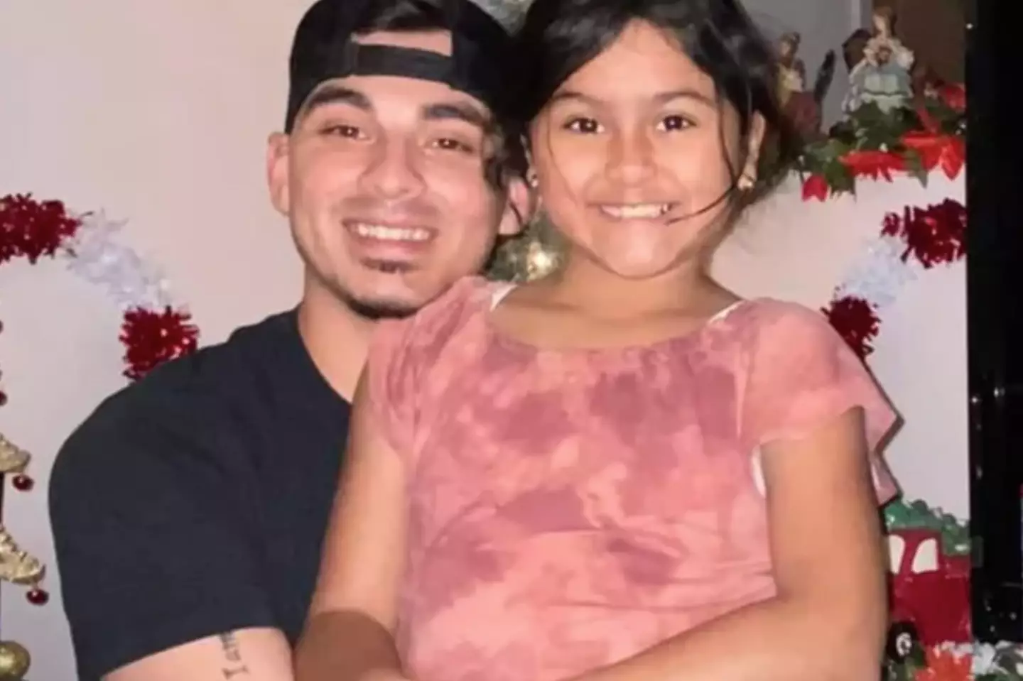 Uvalde victim Amerie Jo Garza with her dad.