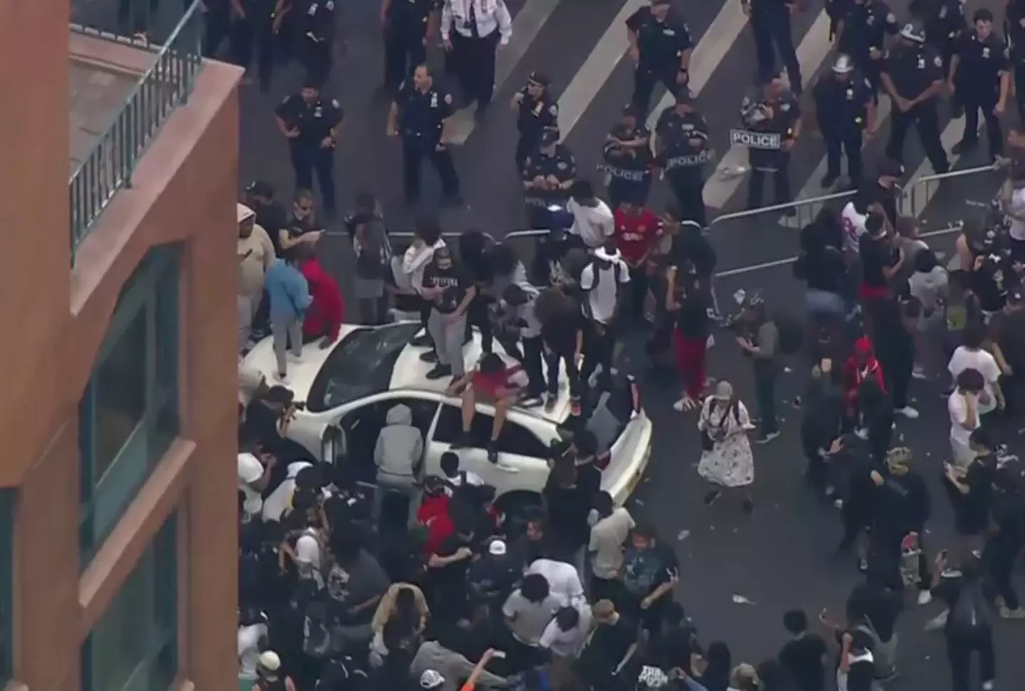 Thousands descended on Union Square for Kai Cenat's giveaway.