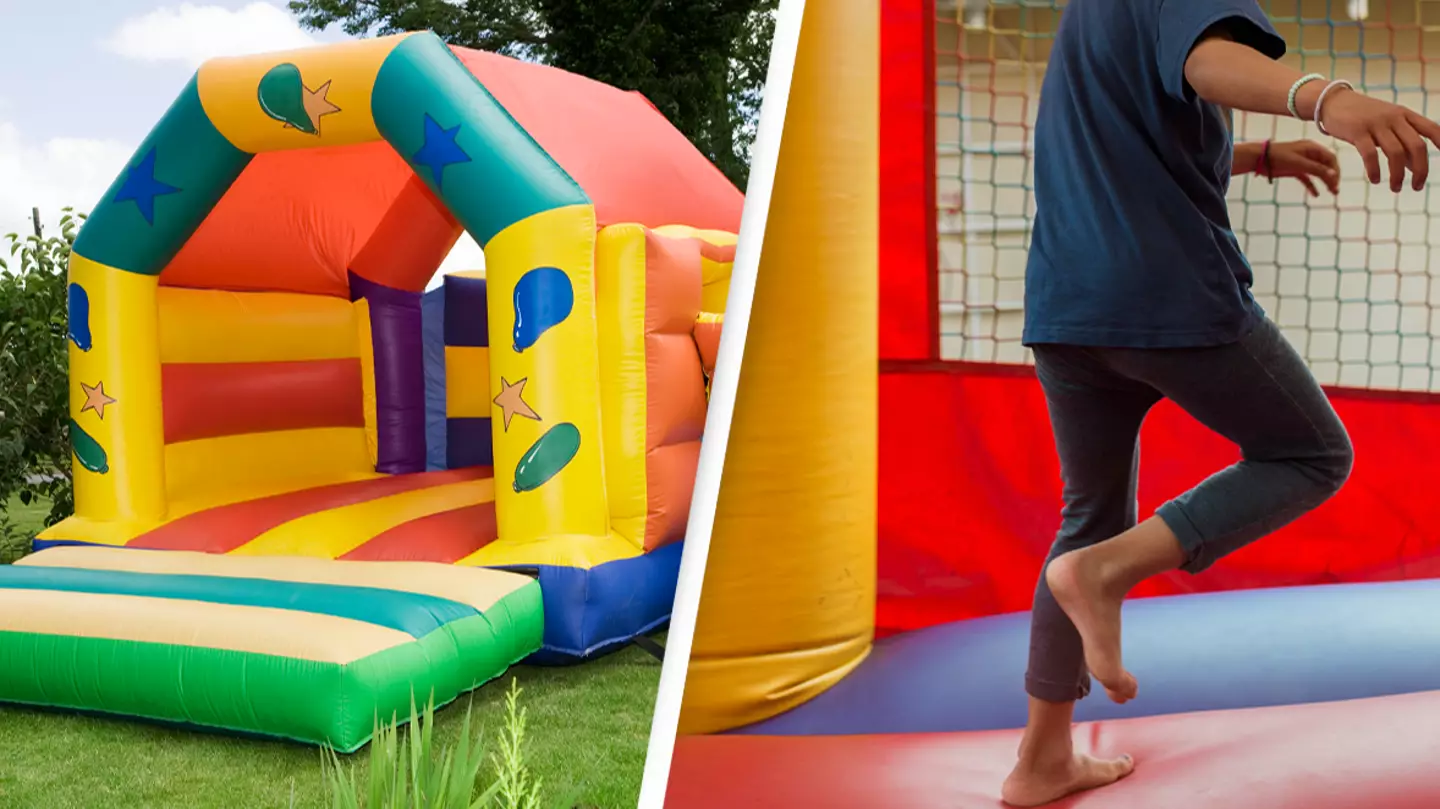 Boy, 2, dies after bounce house blows away in strong wind