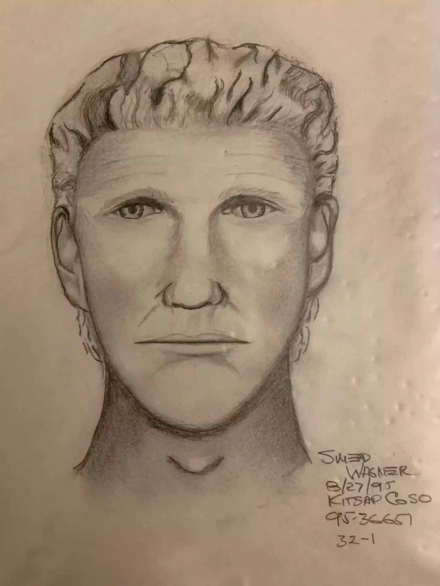 Sketch of suspect (Kitsap County Sheriff's Office/Facebook)