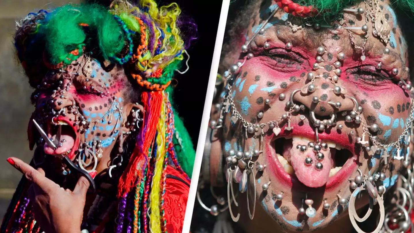 World’s Most Pierced Woman Has 11,000 Studs And Wants More