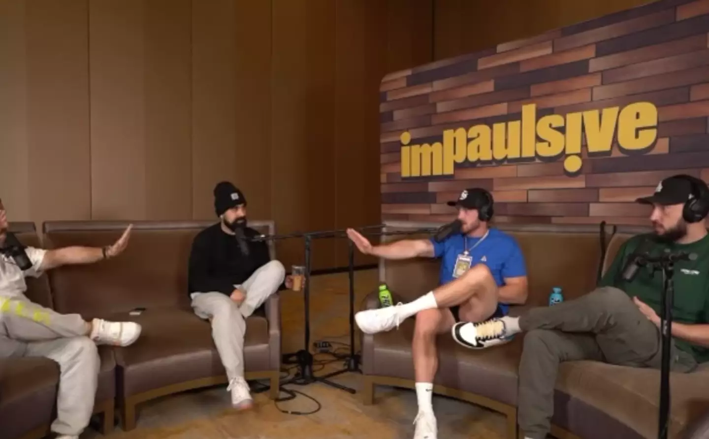 Logan Paul being interviewed about his father.