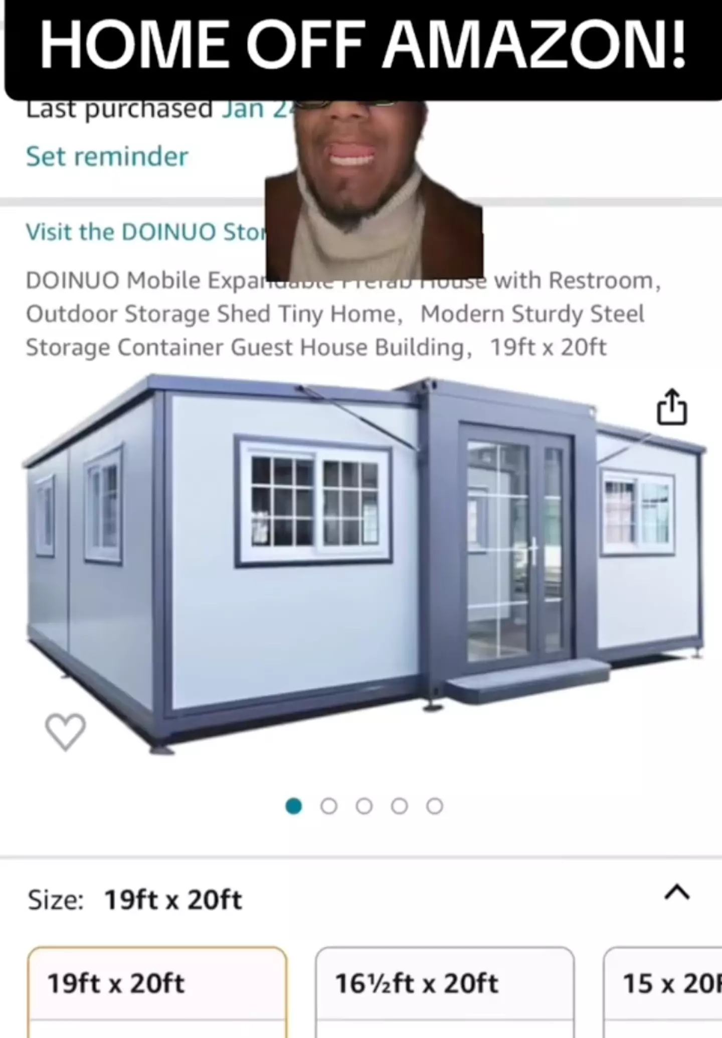 Would you buy a mobile home off Amazon? (TikTok/ @gilfra2023)
