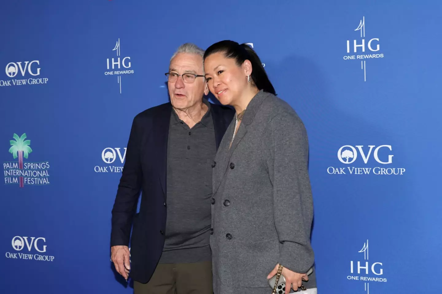 Robert De Niro with girlfriend Tiffany Chen.