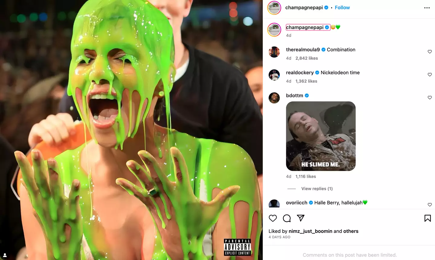 Halle Berry claims she did not give Drake permission to use a photograph of her as alternate cover art for his new single.