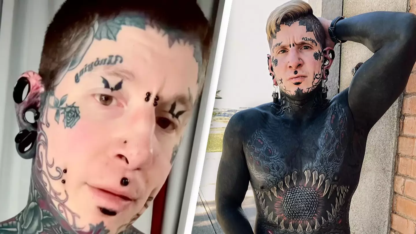 Man who spent nearly $150,000 on tattoos reveals which part of his transformation hurt the most